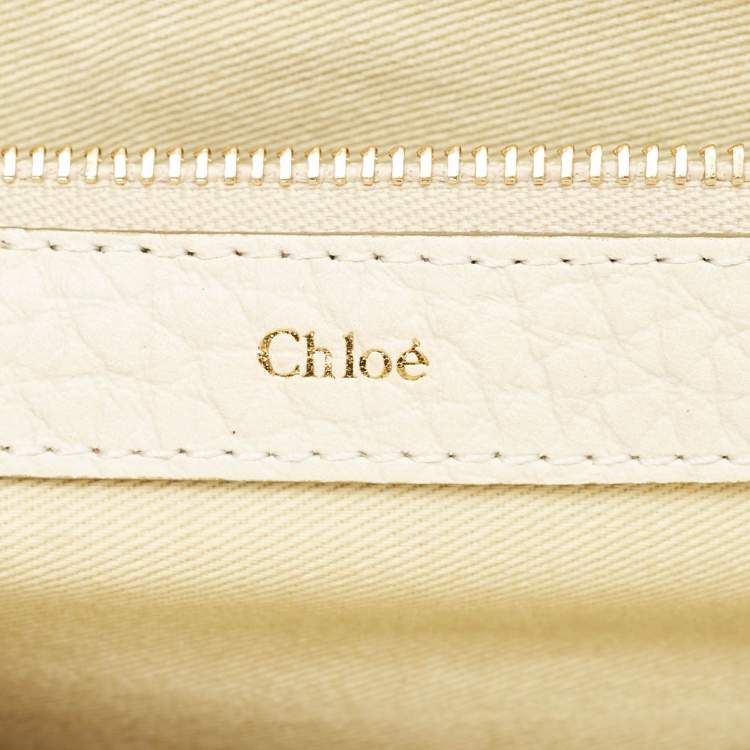 Pre Owned Chloe Metallic Striped Leather Medium Crystal Sally Flap Shoulder Bag