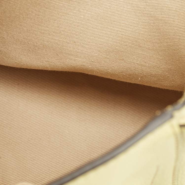 Pre Owned Chloe Yellow Leather and Suede Mini Faye Daye Backpack