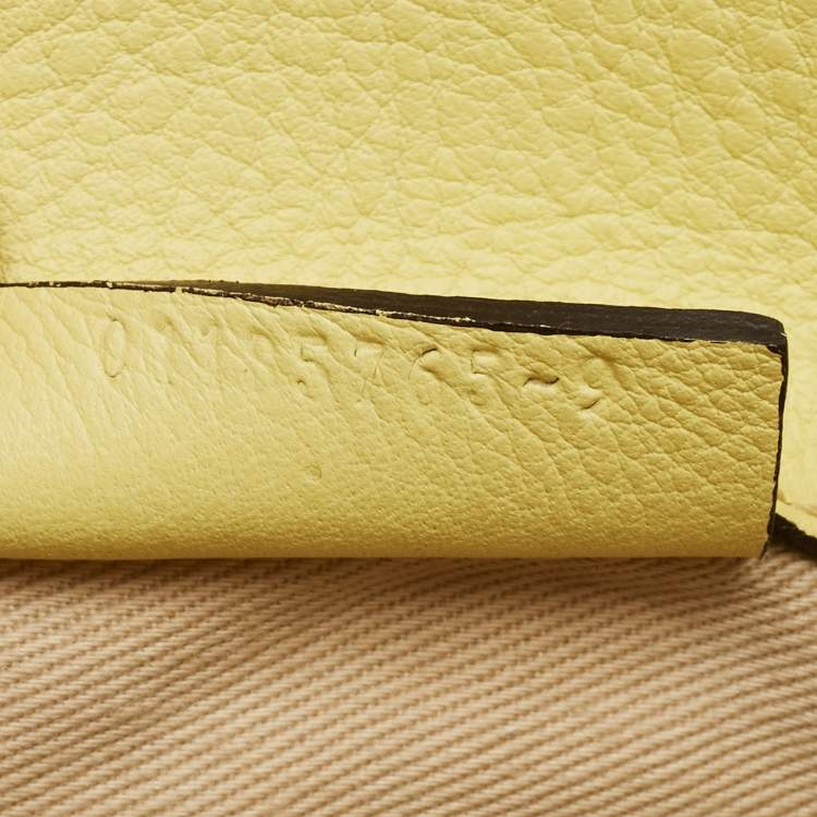 Pre Owned Chloe Yellow Leather and Suede Mini Faye Daye Backpack