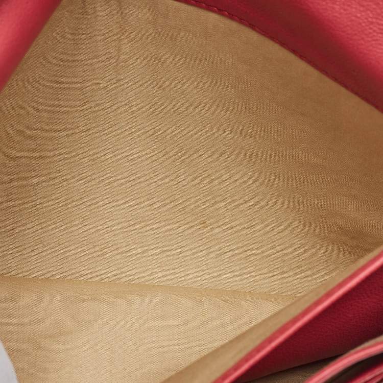 Pre Owned Chloe Multicolor Leather Envelope Flap Chain Clutch