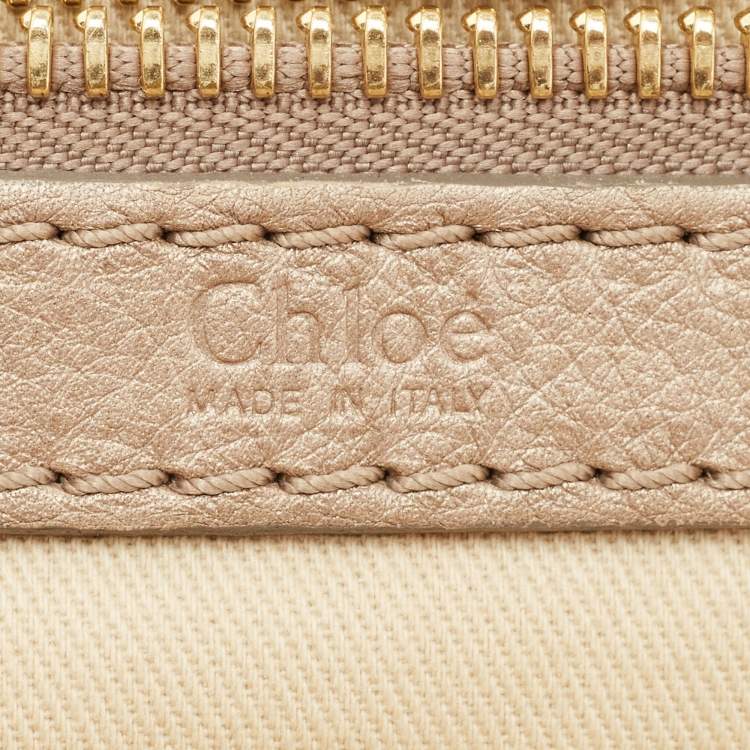 Pre Owned Chloe Tan Leather Bay Satchel
