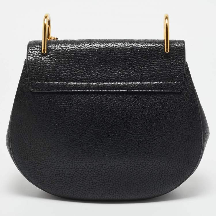 Pre Owned Chloe Black Leather Medium Drew Shoulder Bag