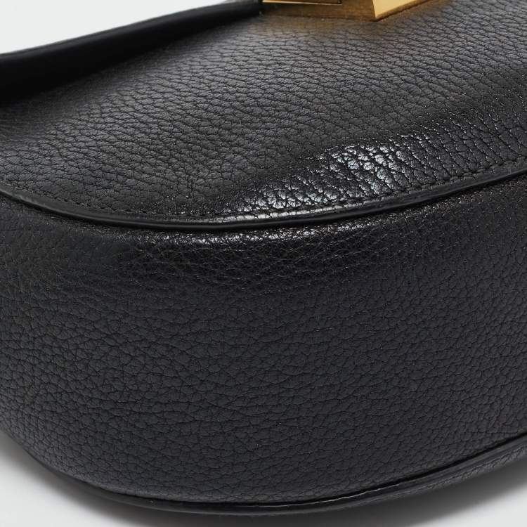 Pre Owned Chloe Black Leather Medium Drew Shoulder Bag