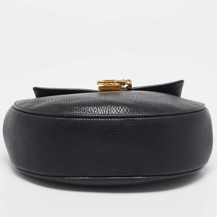 Pre Owned Chloe Black Leather Medium Drew Shoulder Bag