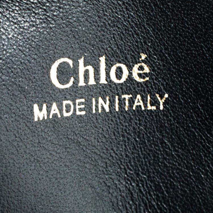 Pre Owned Chloe Black/Beige Leather Medium Baylee Tote