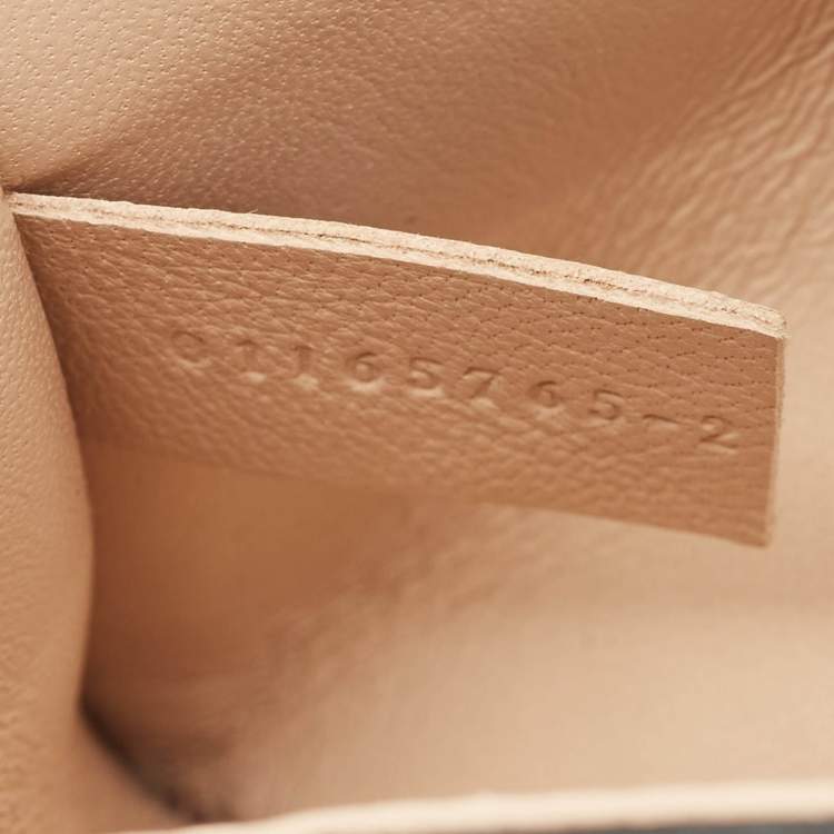 Pre Owned Chloe Peach Leather Medium Elsie Shoulder Bag