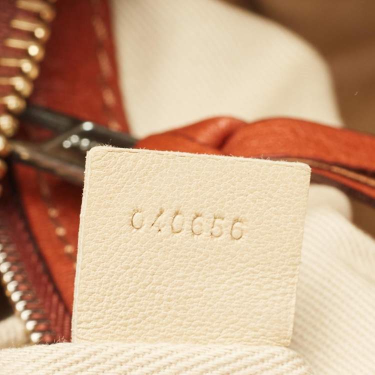 Pre Owned Chloe Brown/Beige Leather Tracy Tote