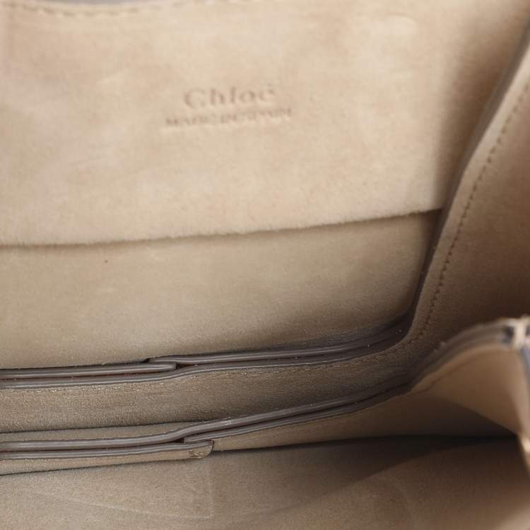 مملوكة مسبقًا Chloé Brown Leather and Suede Mini Faye Crossbody Bag