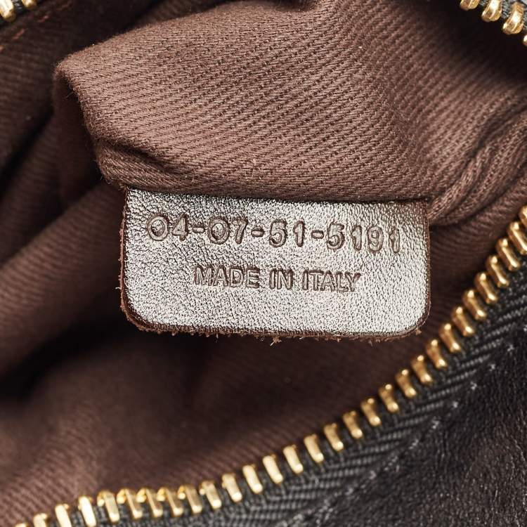 Pre Owned Chloe Brown Patent Leather Beata Shoulder Bag