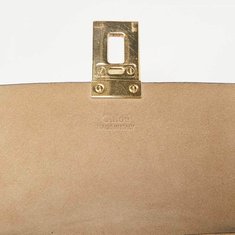 Pre Owned Chloe Multicolor Python Medium Drew Shoulder Bag