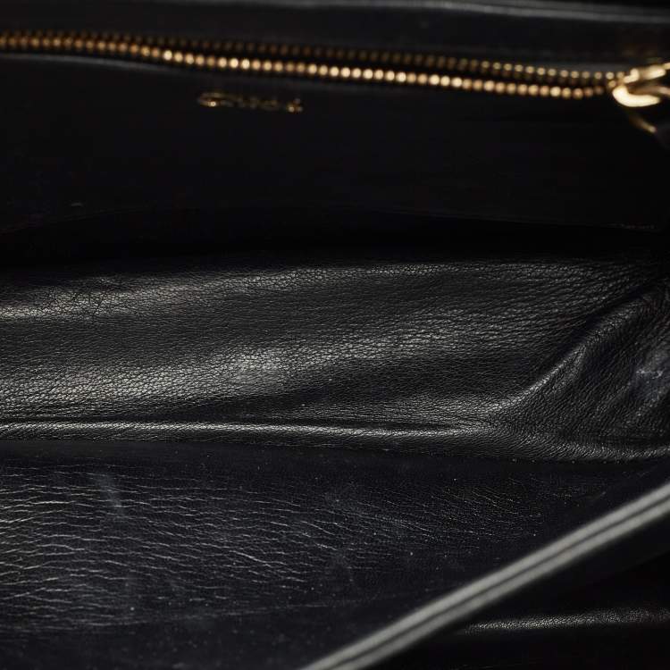 Pre Owned Chloe Beige Python Medium Sally Shoulder Bag