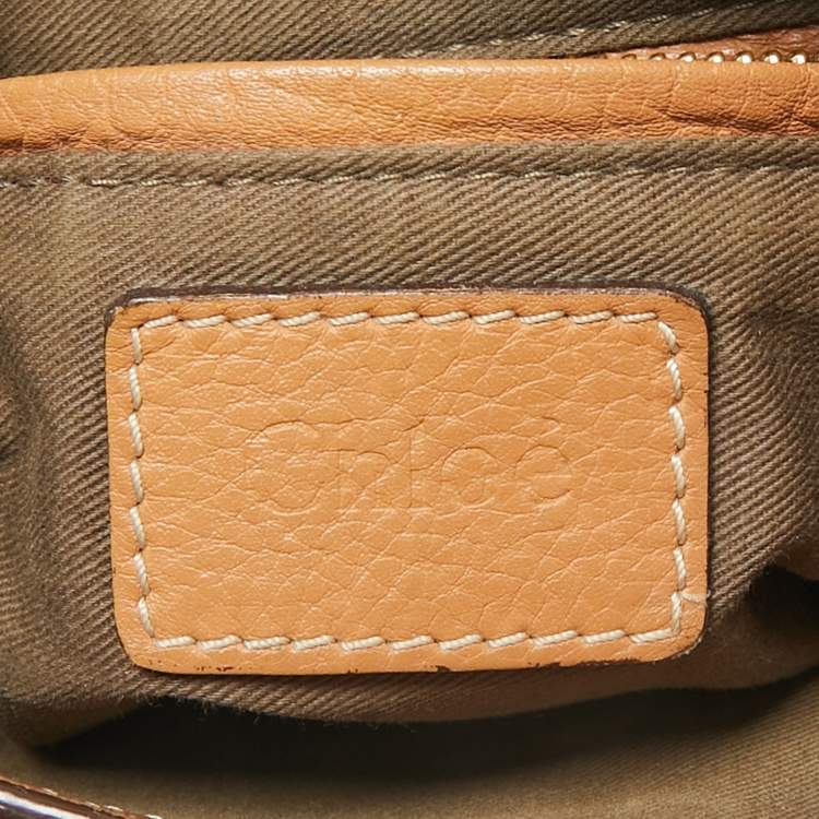 Pre Owned Chloe Brown Leather Medium Marcie Crossbody Bag