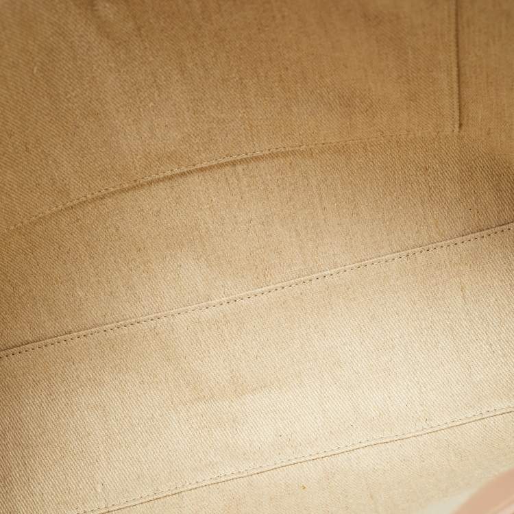Pre Owned Chloe Dark Beige Leather Medium Woody Tote