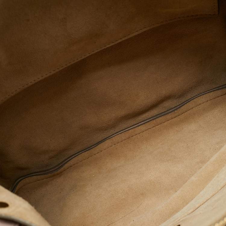 Pre Owned Chloe Pink/Beige Leather Dalston Shoulder Bag
