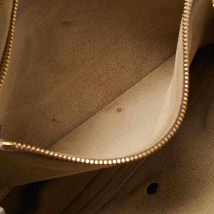 Pre Owned Chloe Pink/Beige Leather Dalston Shoulder Bag