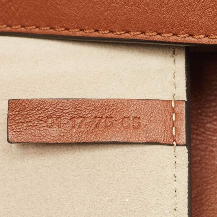 Pre Owned Chloe Brown Leather and Suede Mini Faye Shoulder Bag