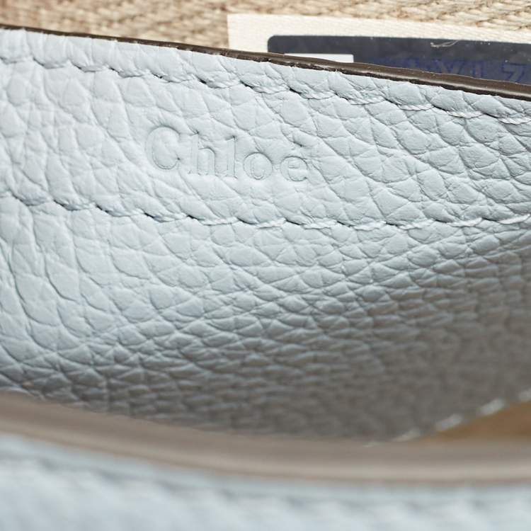 Pre Owned Chloé Shady Blue Leather Small Marcie Saddle Bag