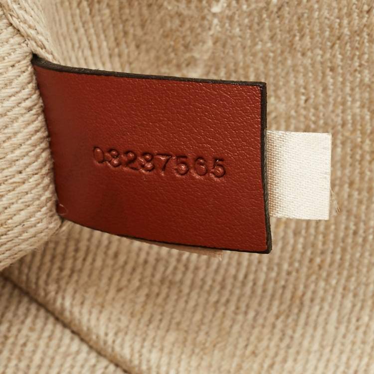 Pre Owned Chloe Beige/Brown Canvas and Leather Woody Belt Bag