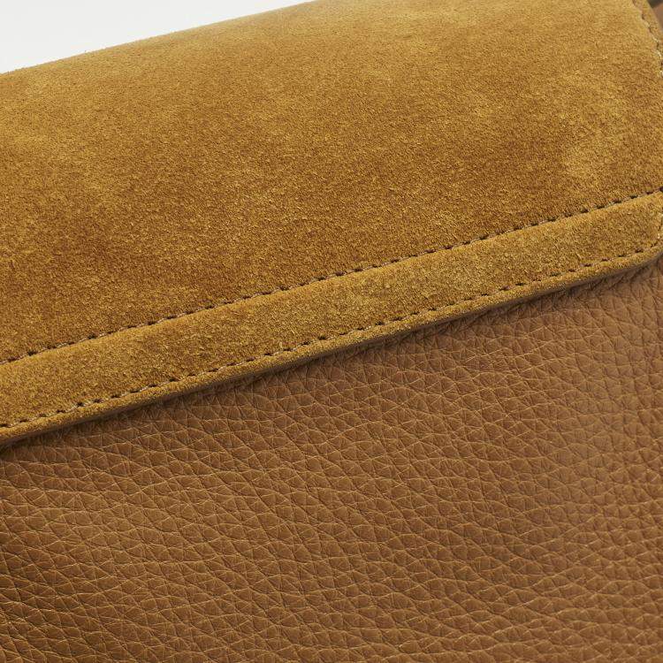 Pre Owned Chloé Tess Small Brown/Tan Leather and Suede Crossbody Bag