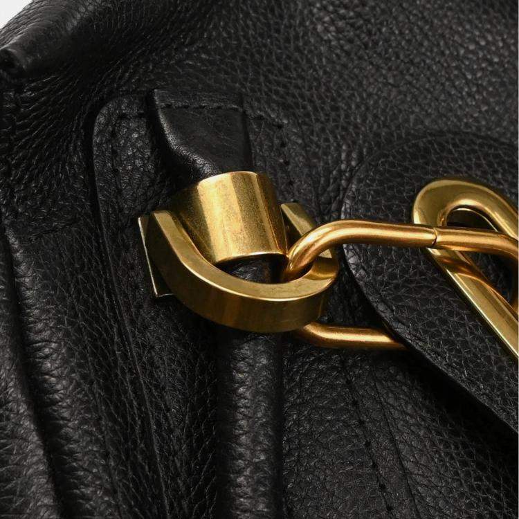 Pre Owned Chloe Parary Black Leather  Handbag