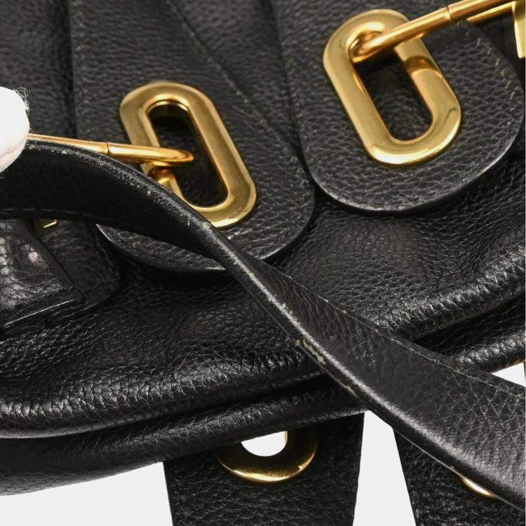Pre Owned Chloe Parary Black Leather  Handbag
