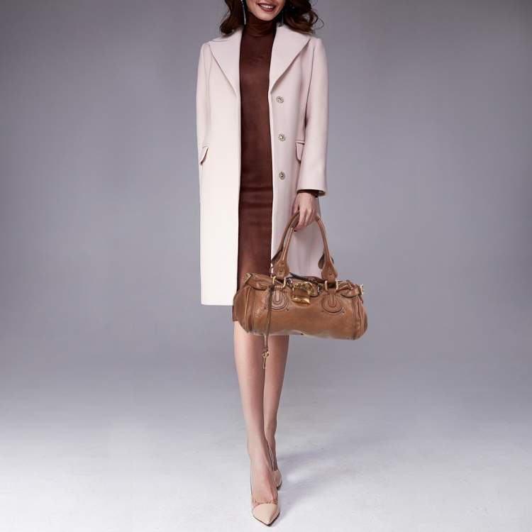 Pre Owned Chloe Brown Leather Medium Paddington Satchel