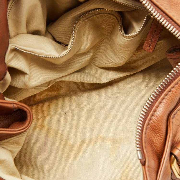 Pre Owned Chloe Brown Leather Medium Paddington Satchel