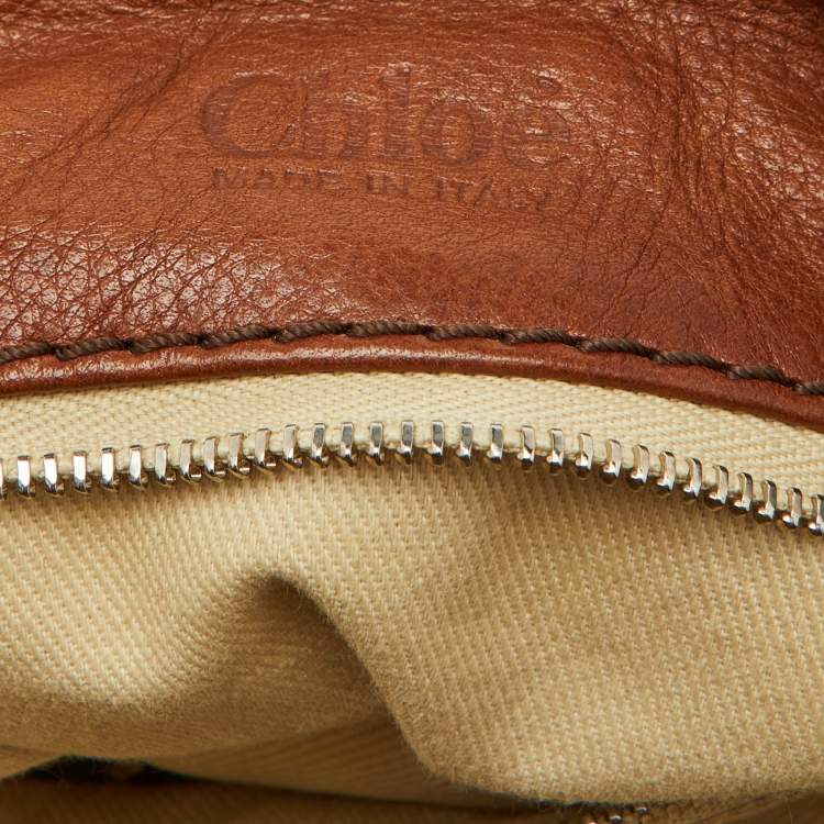 Pre Owned Chloe Brown Leather Medium Paddington Satchel