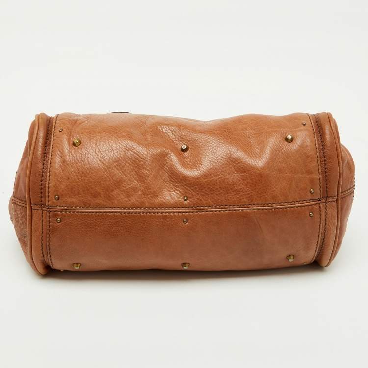 Pre Owned Chloe Brown Leather Medium Paddington Satchel