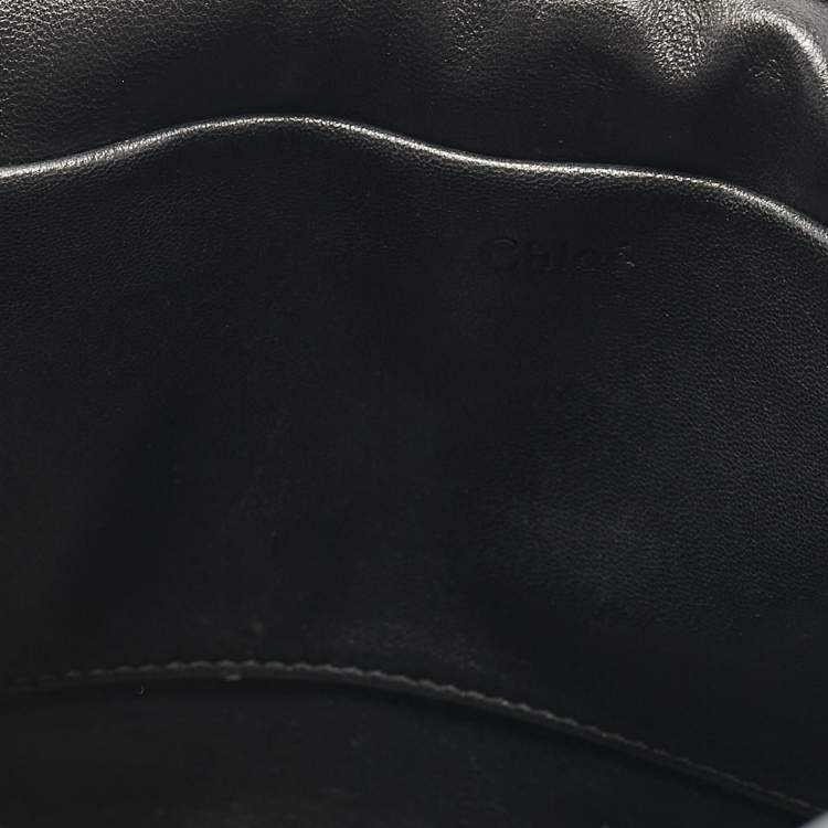 Pre Owned Chloe Green Leather Large Elsie Shoulder Bag