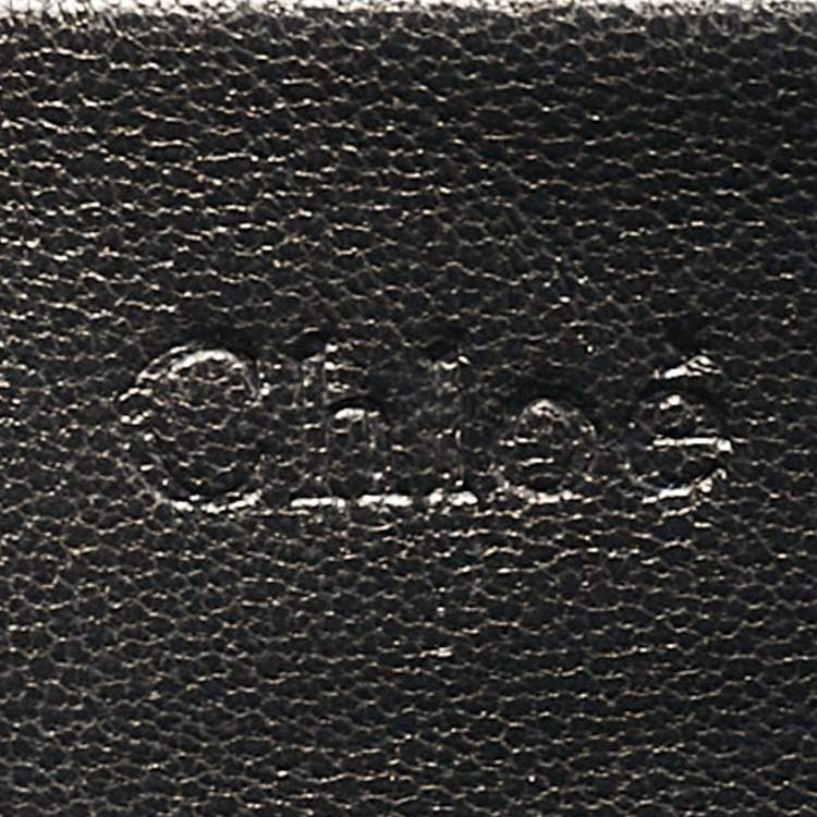 Pre Owned Chloe Green Leather Large Elsie Shoulder Bag