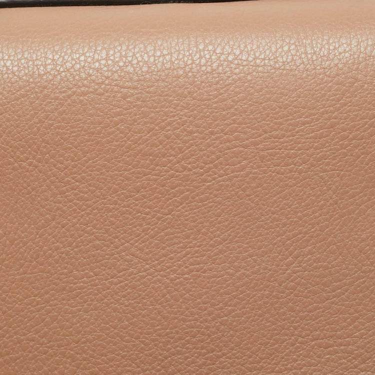 Pre Owned Chloe Beige Leather and Suede Small Nile Bracelet Shoulder Bag