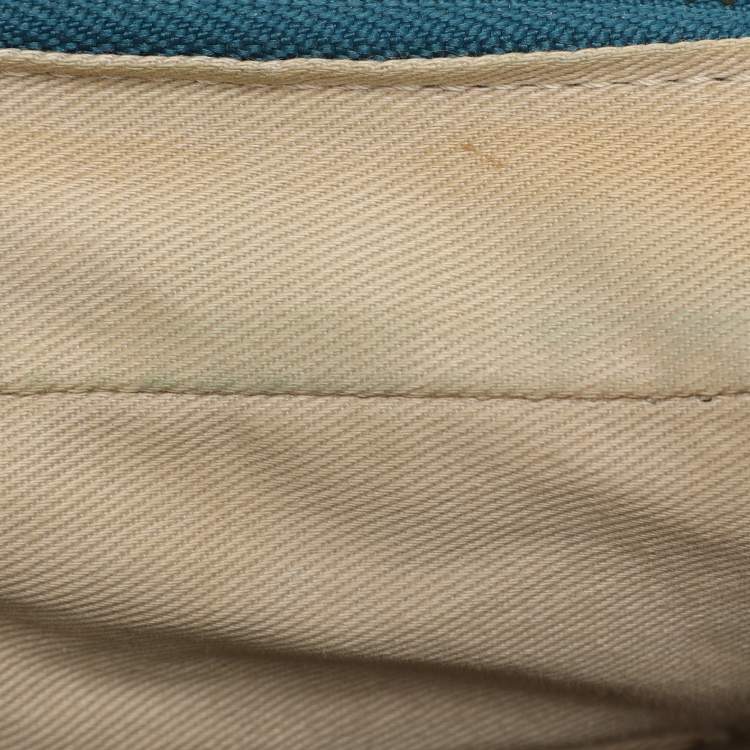 Pre Owned Chloe Blue Leather Medium Paraty Satchel