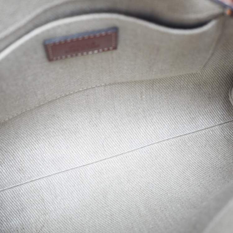 Pre Owned Chloe Beige Canvas Small Woody Tote
