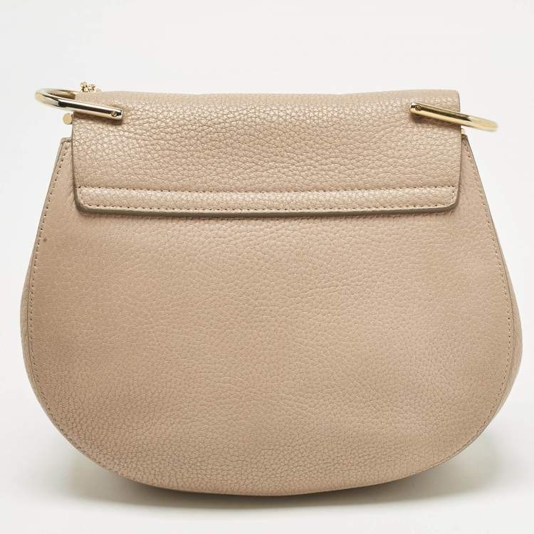 Pre Owned Chloe Light Beige Medium Drew Shoulder Bag