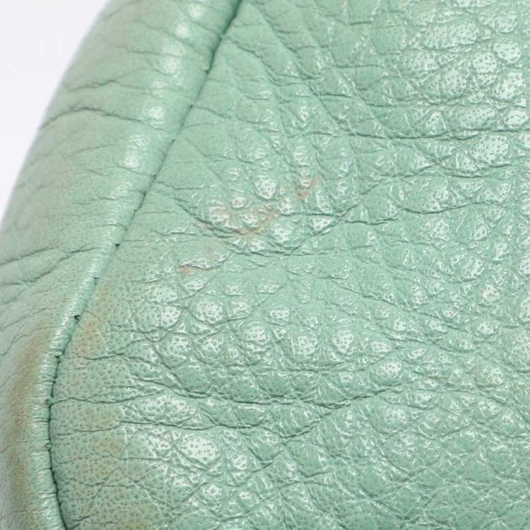 Pre Owned Chloe Green Leather Crossbody Bag