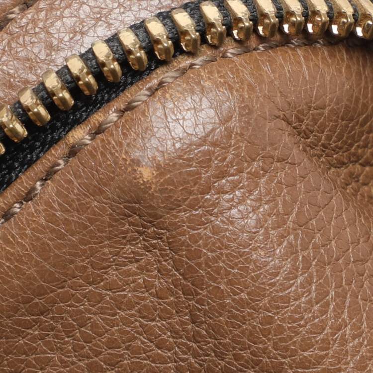 Pre Owned Chloe Brown Leather Carryall Satchel