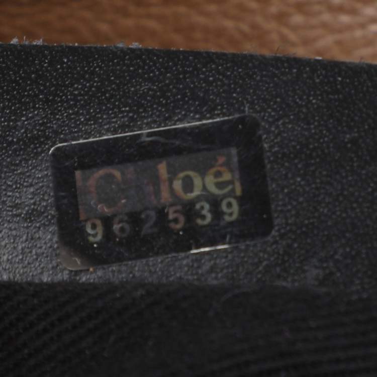 Pre Owned Chloe Brown Leather Carryall Satchel