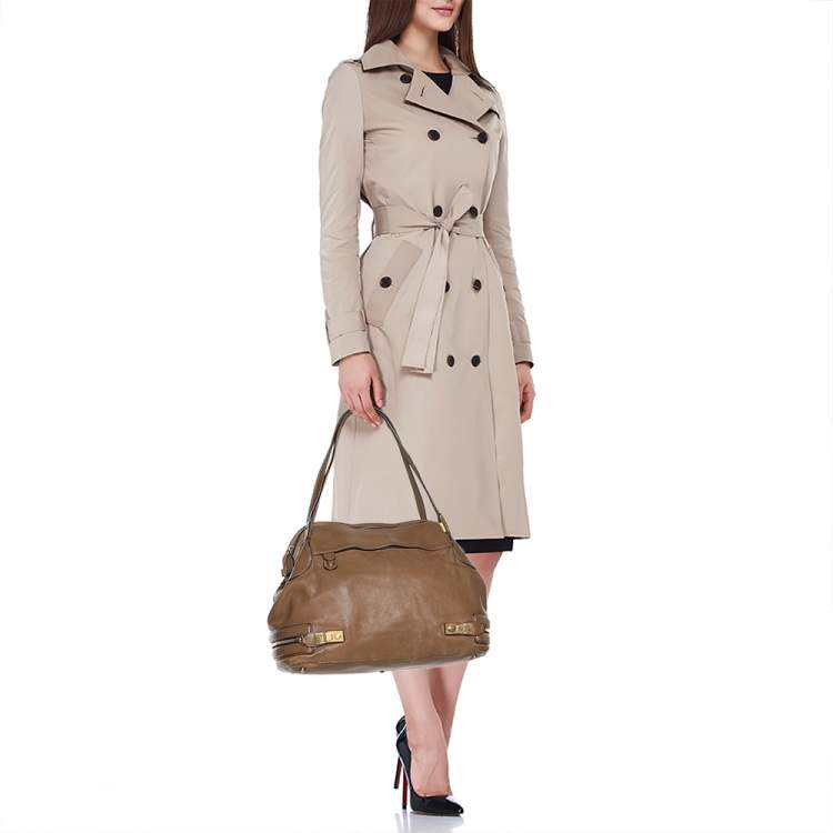 Pre Owned Chloe Brown Leather Carryall Satchel