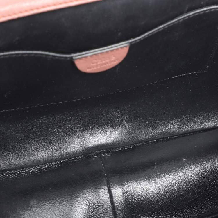 Pre Owned Chloe Old Rose Leather Large Elsie Shoulder Bag