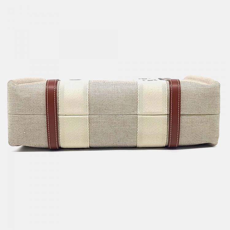 Pre Owned Chloe Medium Woody Beige/Brown Canvas & Leather Bag 