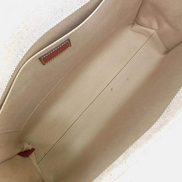Pre Owned Chloe Medium Woody Beige/Brown Canvas & Leather Bag 