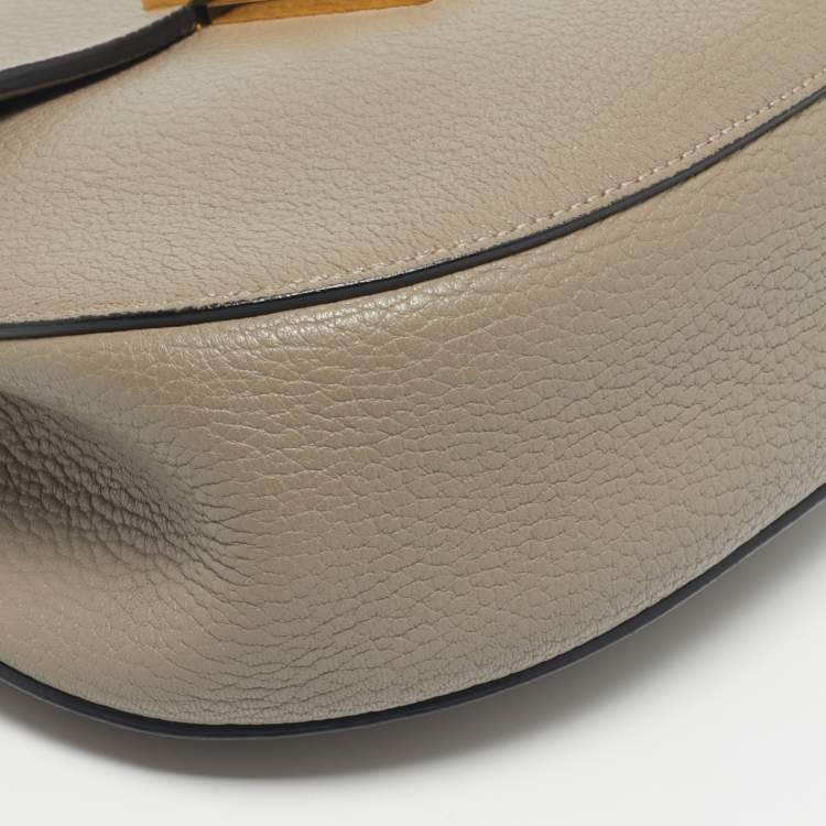 Pre Owned Chloe Grey Leather Medium Drew Shoulder Bag