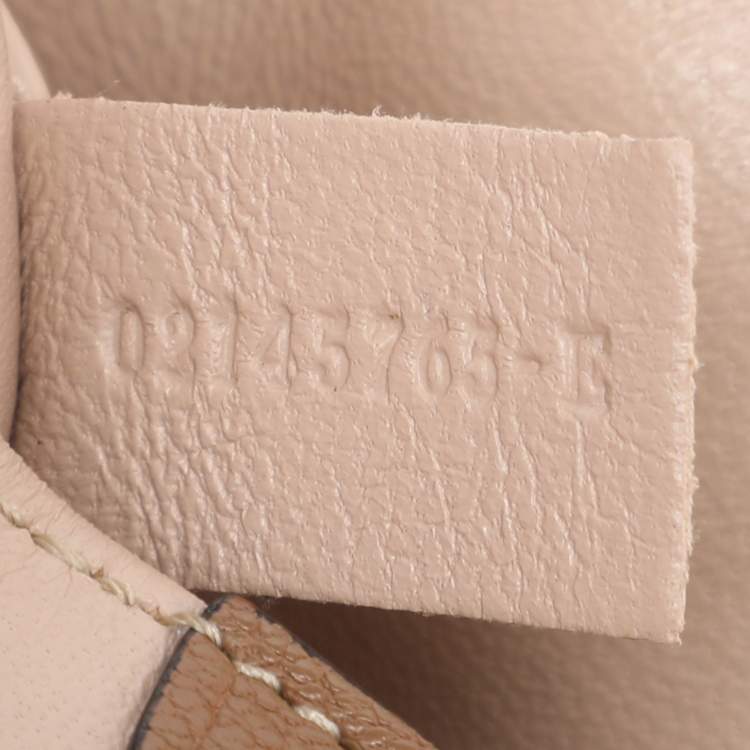 Pre Owned Chloe Brown Leather Small Elsie Shoulder Bag
