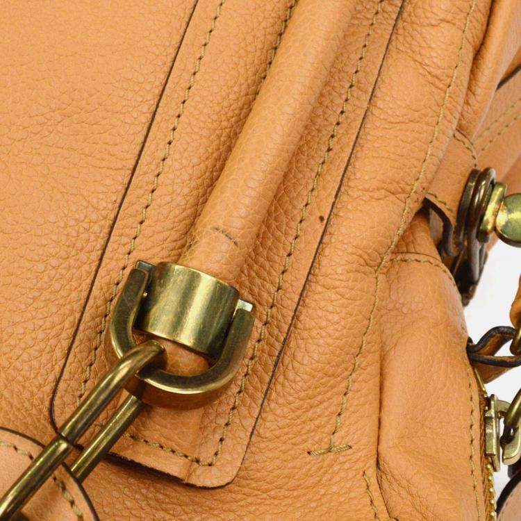 Pre Owned Chloe Parary Beige Leather Handbag