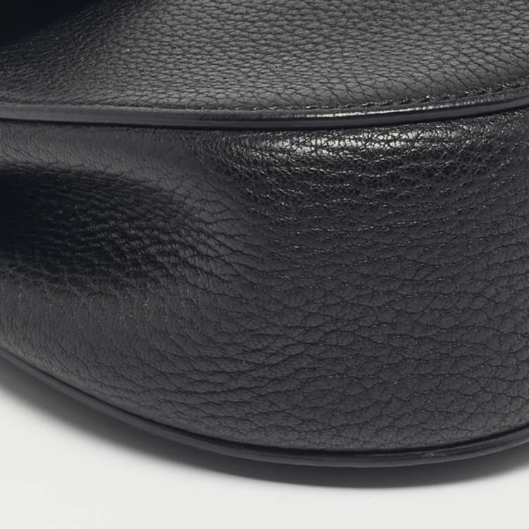 Pre Owned Chloé Black Leather Mini Drew Chain Shoulder Bag