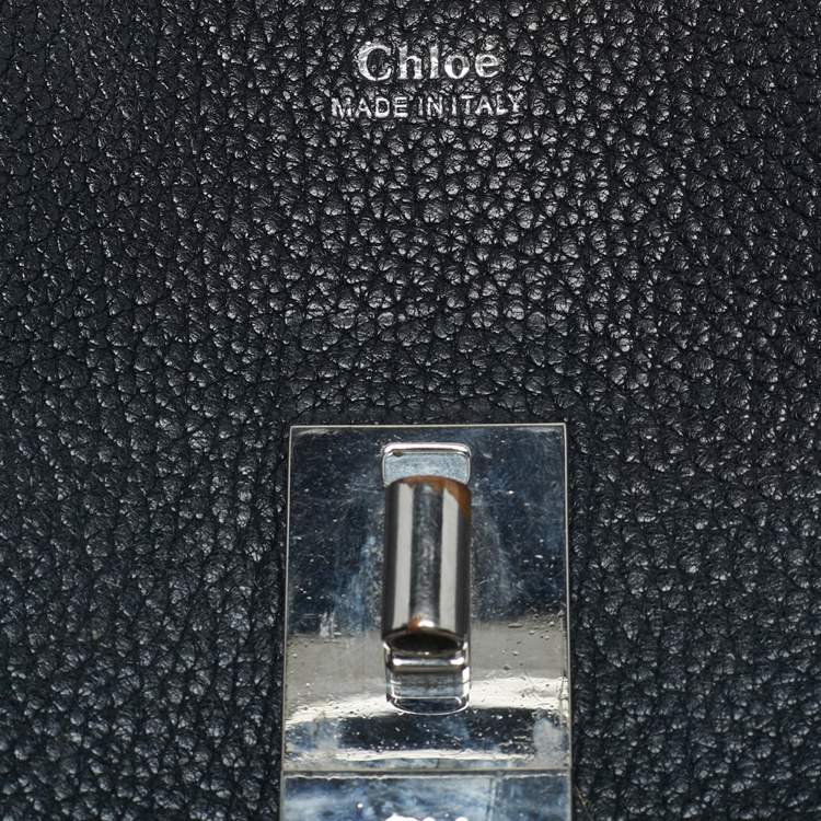 Pre Owned Chloé Black Leather Mini Drew Chain Shoulder Bag