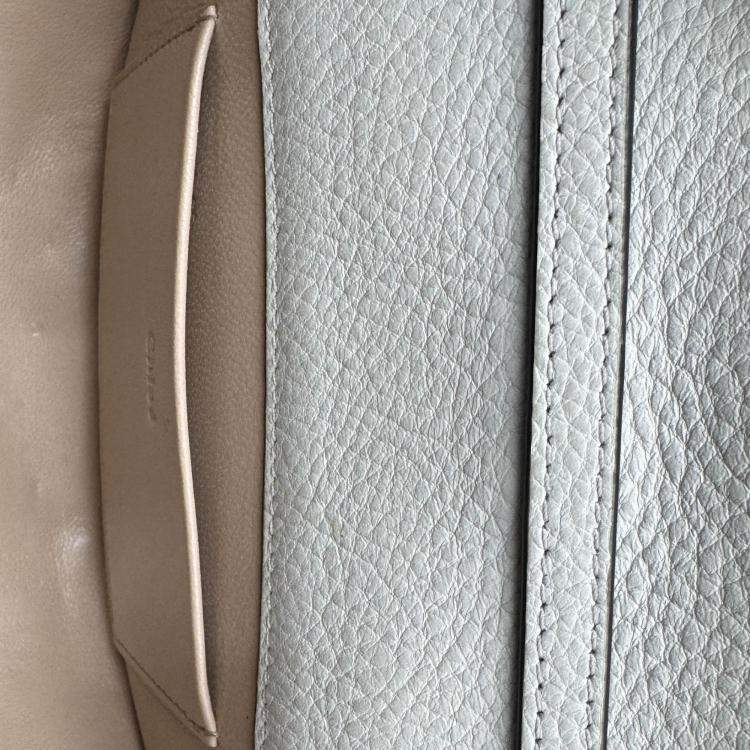 Pre Owned Chloe grey Leather Small Nile Bracelet Minaudiere Crossbody Bag