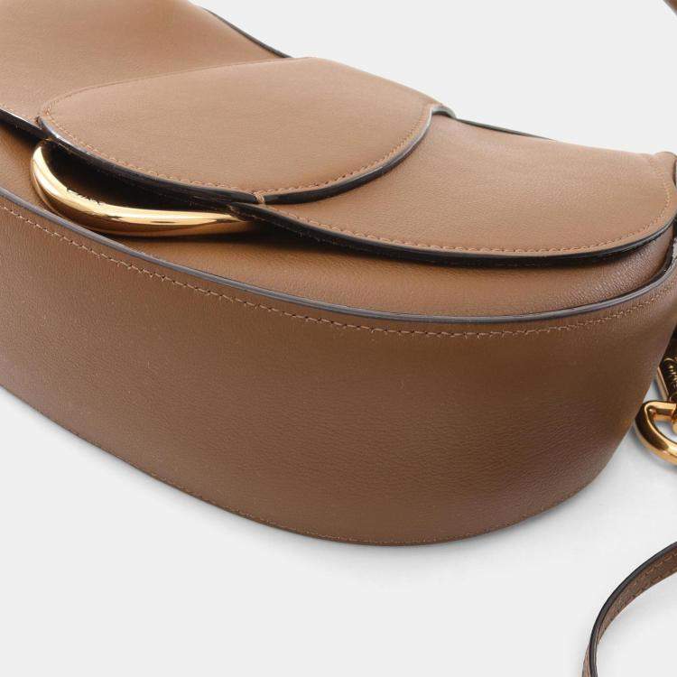 Pre Owned Chloe Ride Shoulder Bag Leather Brown