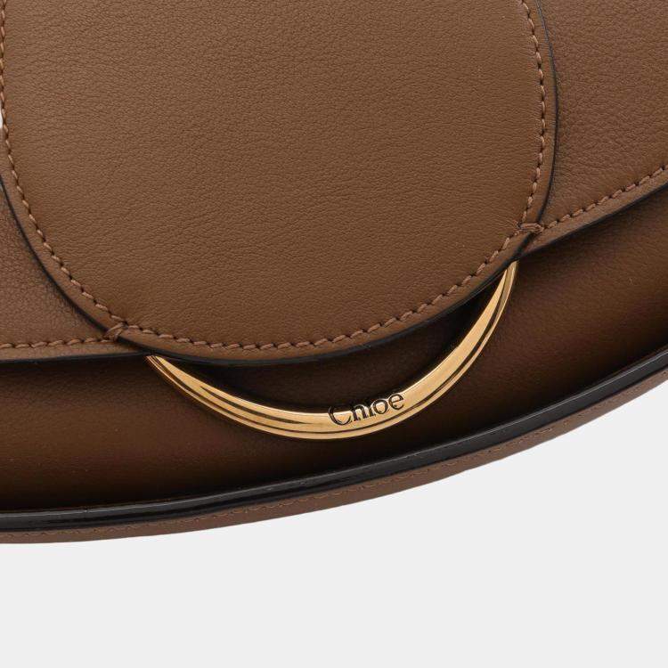 Pre Owned Chloe Ride Shoulder Bag Leather Brown